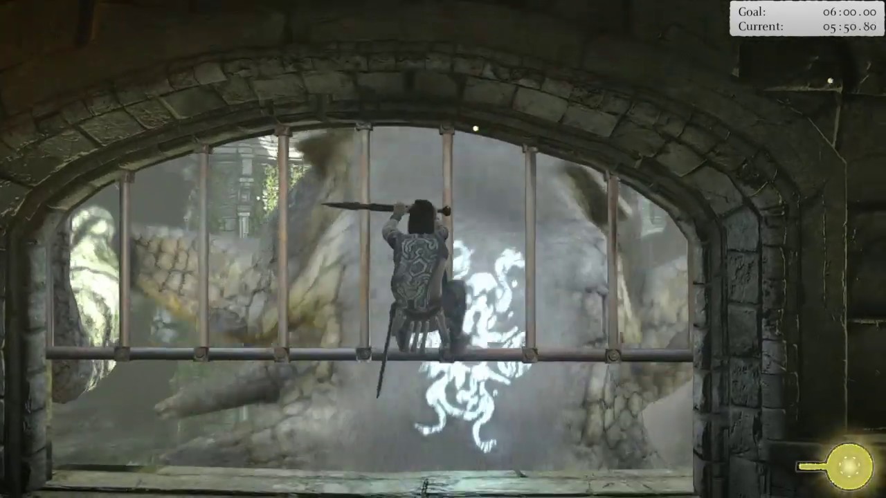 Shadow Of The Colossus (PS4) - Killing Kuromori while on wall