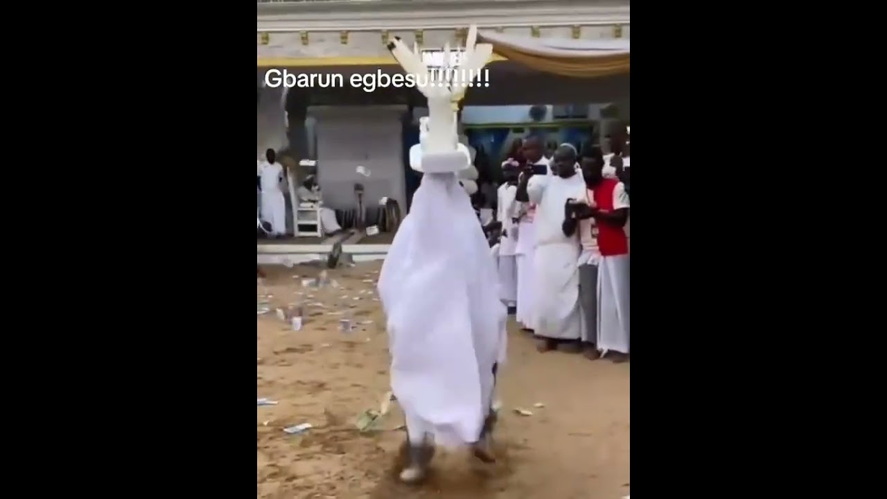 The joyful dance steps of an ijaw Masquerade. 
