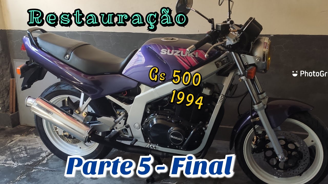 Restauração Suzuki GS 500 1994 - Parte 5 (Final).