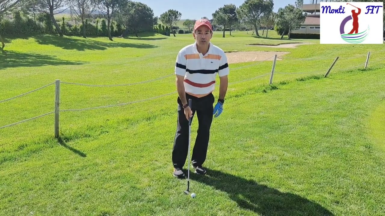 Golpe aproach rodado. swing golf