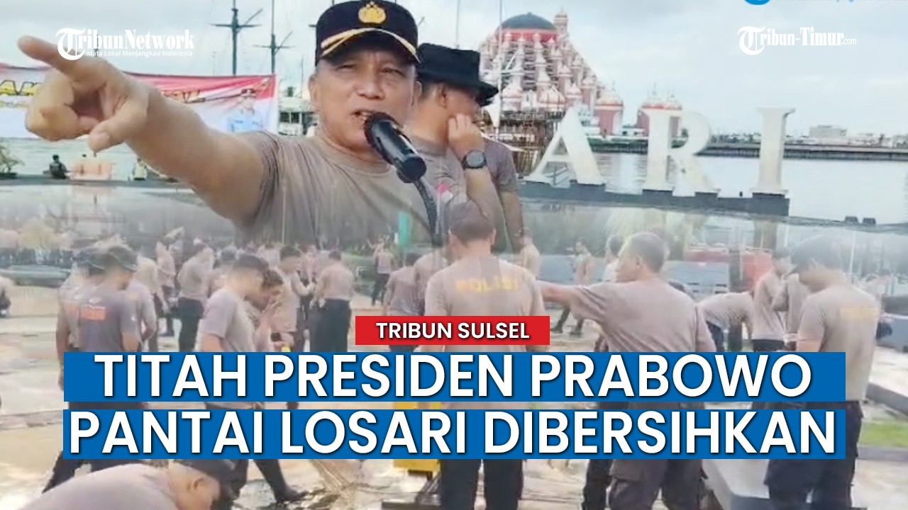 Aksi Kapolda Sulsel Turun Langsung Bersihkan Pantai Losari: Jalankan Perintah Presiden Prabowo!