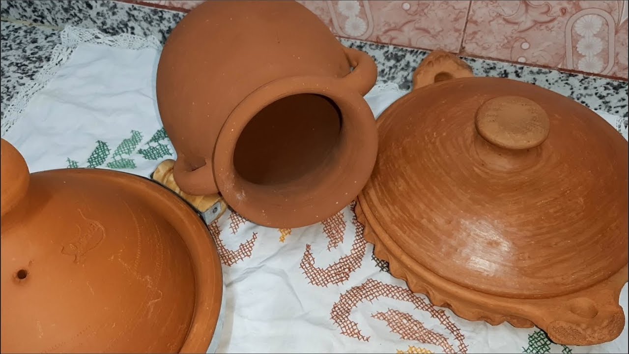طريقة ترويض الطاجين الجديد وأواني الطين لاستعمالها لأول مرة مع نصائح لتجنب التشقق 👍 وصفات أم سلمى