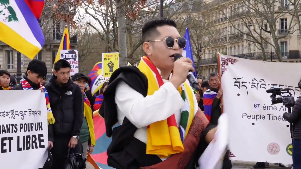 པེ་རེས་བོད་རང་དབང་སློབ་ཕྲུག་ཚོགས་པ་དང་ལུང་མཚན་ཁག་གི་ཚོགས་གཙོ་རྣམས་པའི་གསུང་བཤད #Paristibetanvloogger