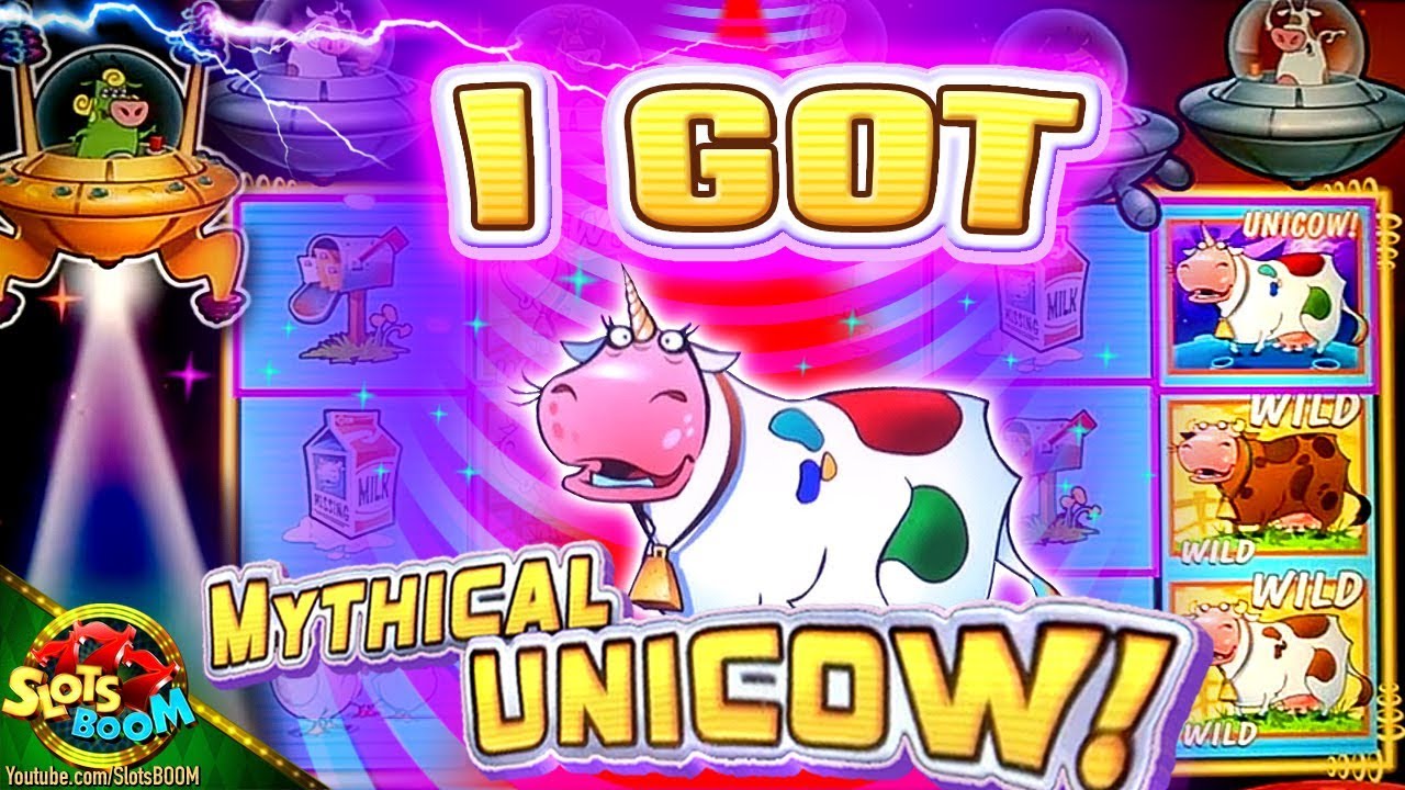 I GOT THE  UNICOW!!! JACKPOT on Invaders Return From The Planet Moolah 500+ SPINS!!! 1c WMS Slot