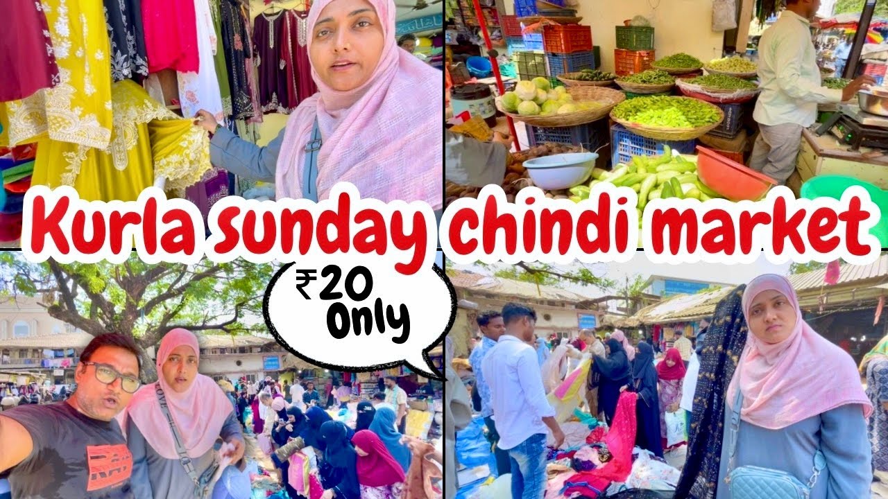|• Kurla Sunday Chindi Market | Kurla Pipe Road Se Liye Masale | Bachpan Ki Yaadein | Vlog 2025 •|
