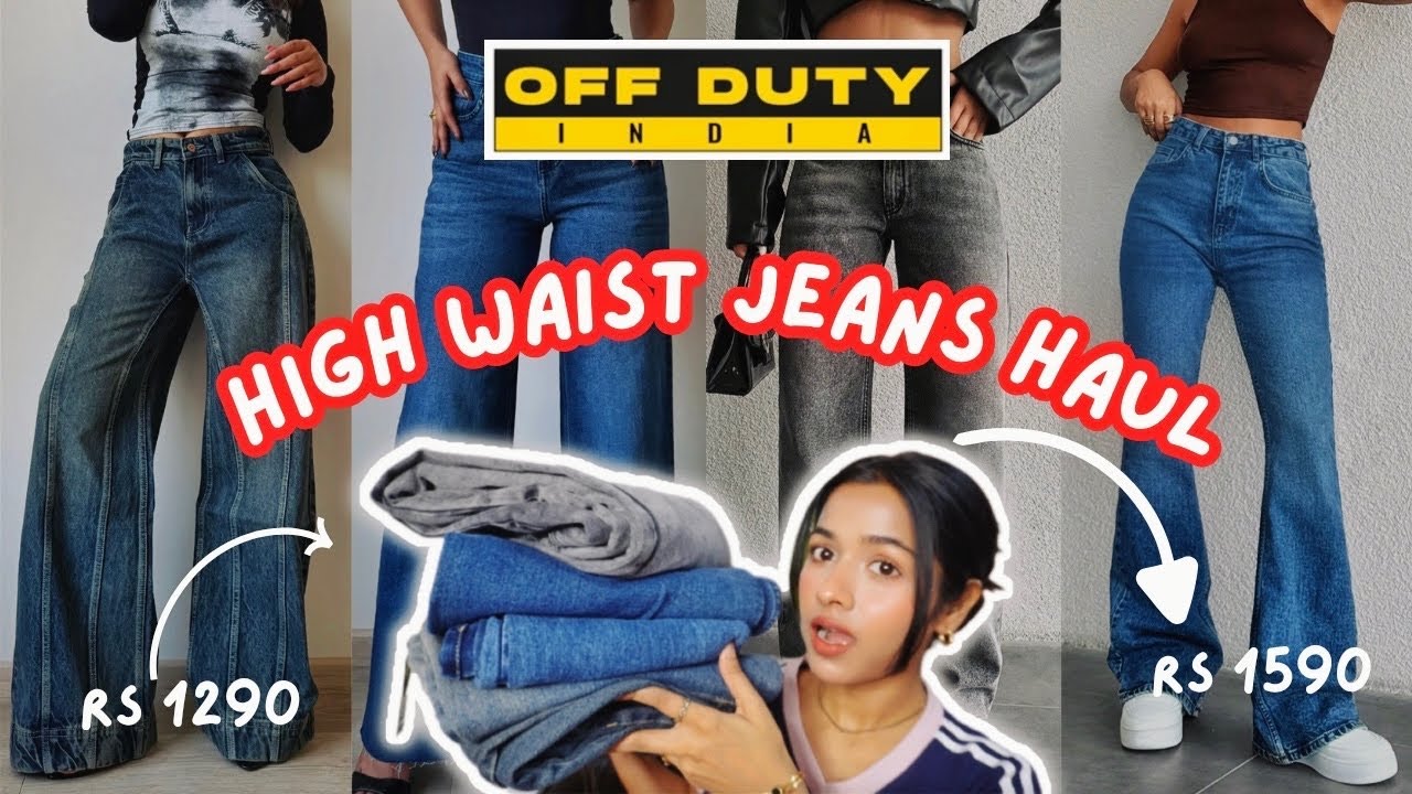 High Waist trendy denim jeans Haul from Off Duty #highwaistedjeans