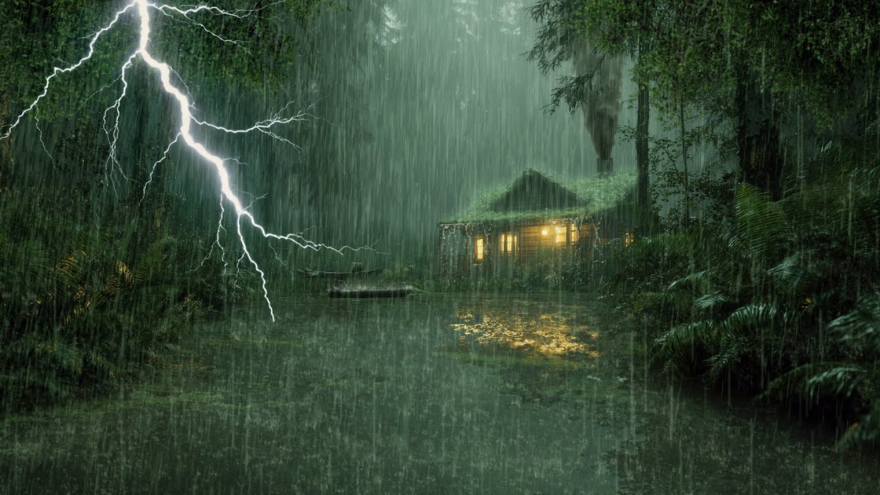 HEAVY RAIN AND THUNDER SOUNDS - DEEP SLEEP | Thunderstorm for Sleeping - Rain Sound Comfort #2