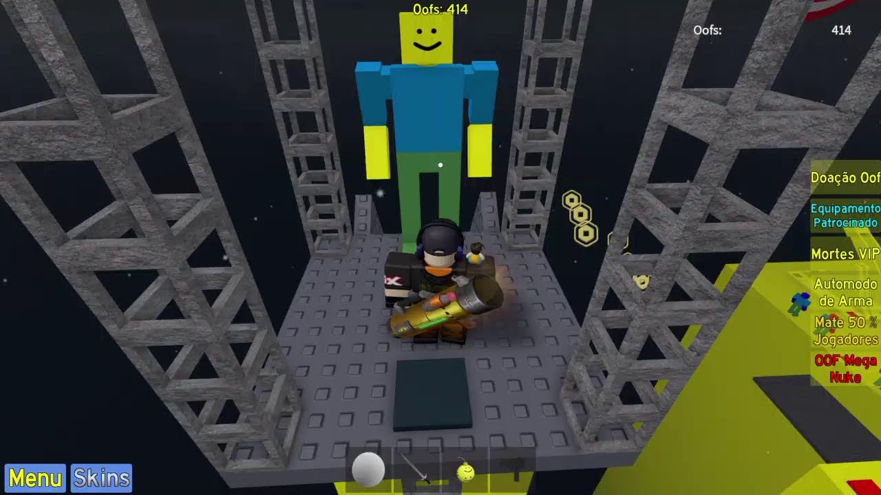 Jogando jogos aleatórios no Roblox