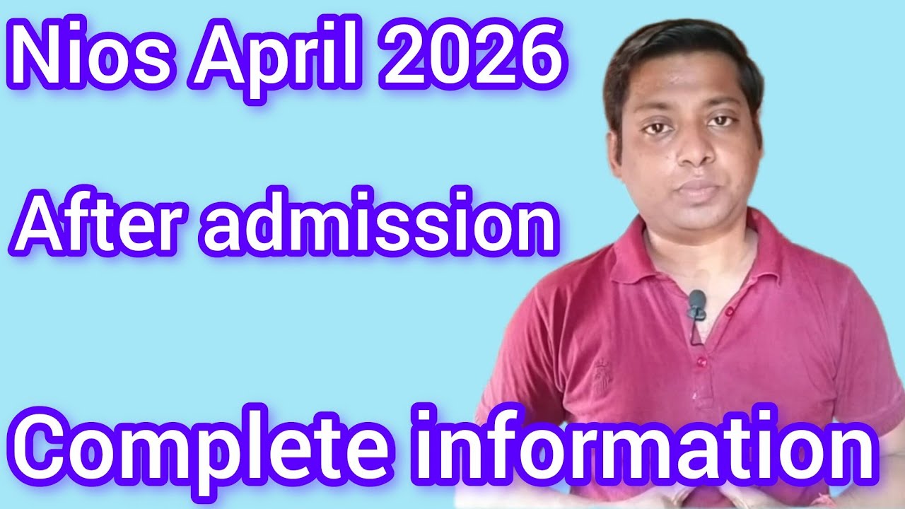 #Nioslatest @jlgniosclasses2923 #april2026 #niosaprilcompleteinfo #niosupdates 