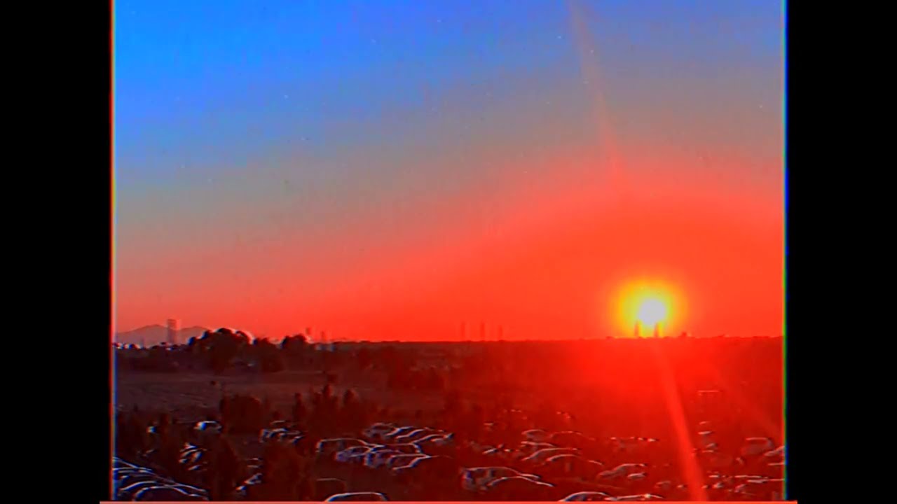 Random VHS Footage - Sunset Time Lapse
