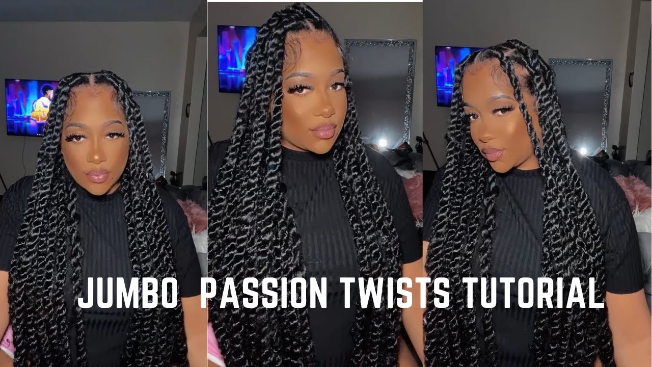 Jumbo Passion Twist TUTORIAL|BEGINNER FRIENDLY|PRETTYMIZZC