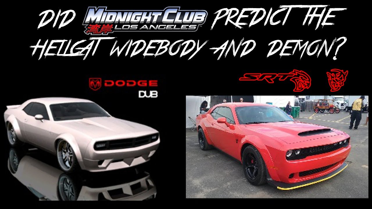 Did Midnight Club Los Angeles Predict The Dodge Challenger SRT Hellcat Widebody & Demon?