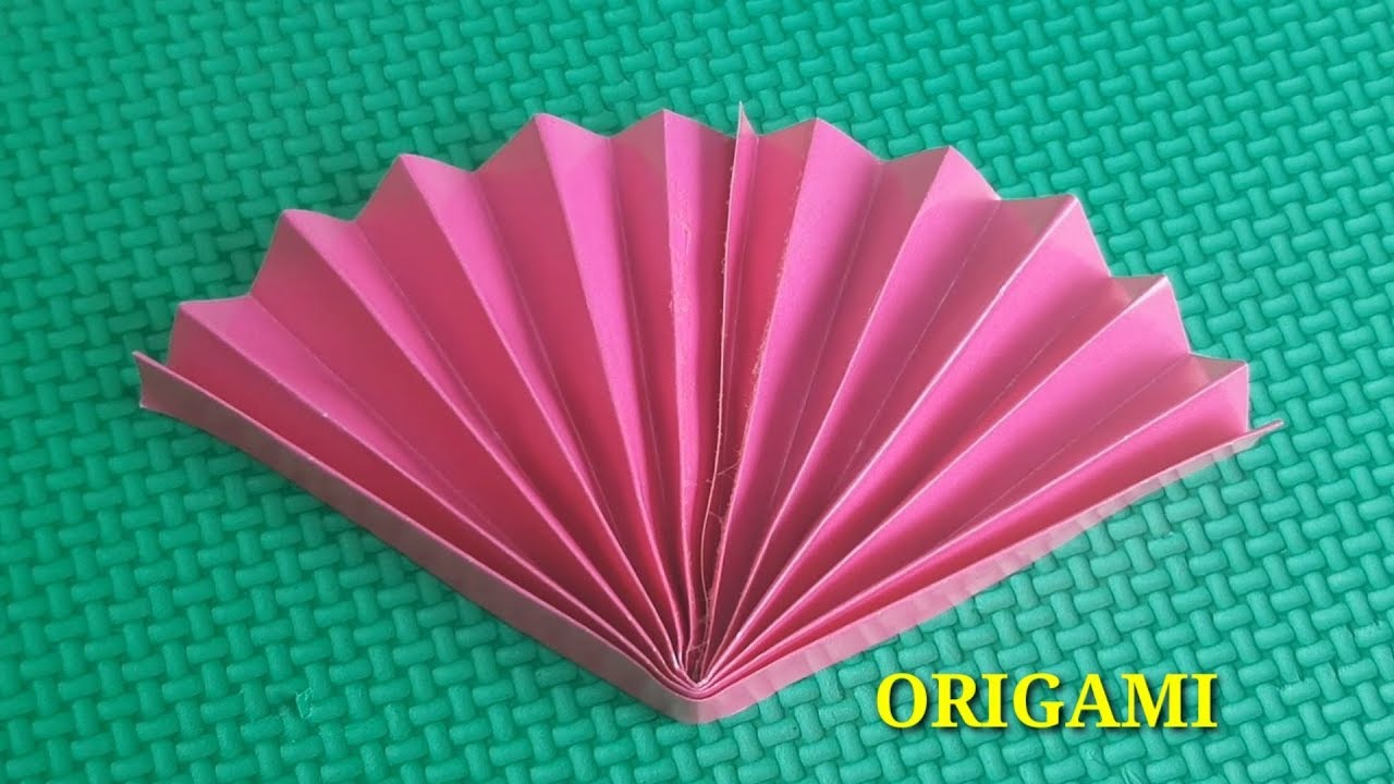 Cara membuat origami kipas mudah
