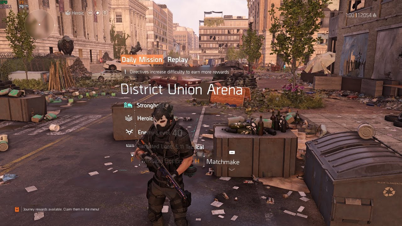 Legendary District Union Arena, the easiest legendary in The Division 2