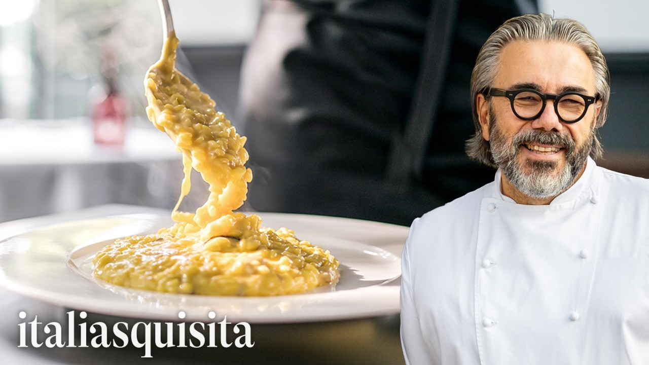 Il risotto ai quattro formaggi più famoso d'Italia al ristorante 2 stelle Michelin Miramonti l'altro