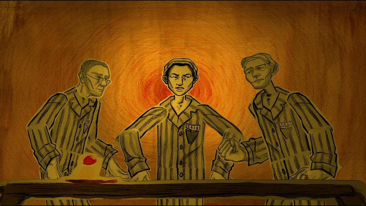 Animatie over Bruno Apitz - Anouk van Esch, Thirza van Krimpen & Vonne Vleer