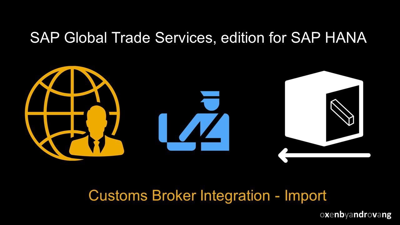 SAP Global Trade Services, версия для SAP HANA — интеграция с таможенными брокерами — импорт