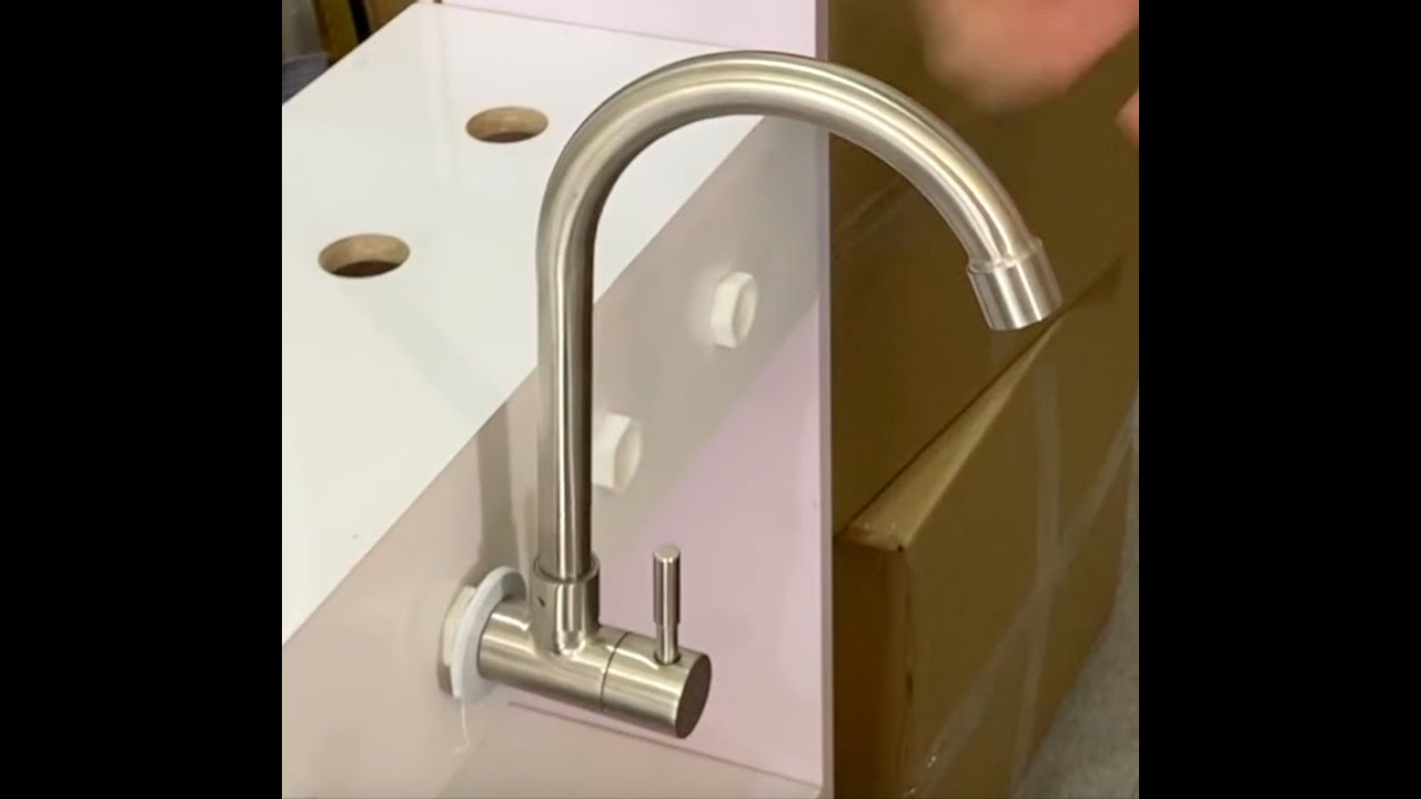 How to EASILY INSTALL a WALL-MOUNT KITCHEN FAUCET   ⎸PAANO MAG-KABIT NG WALL FAUCET