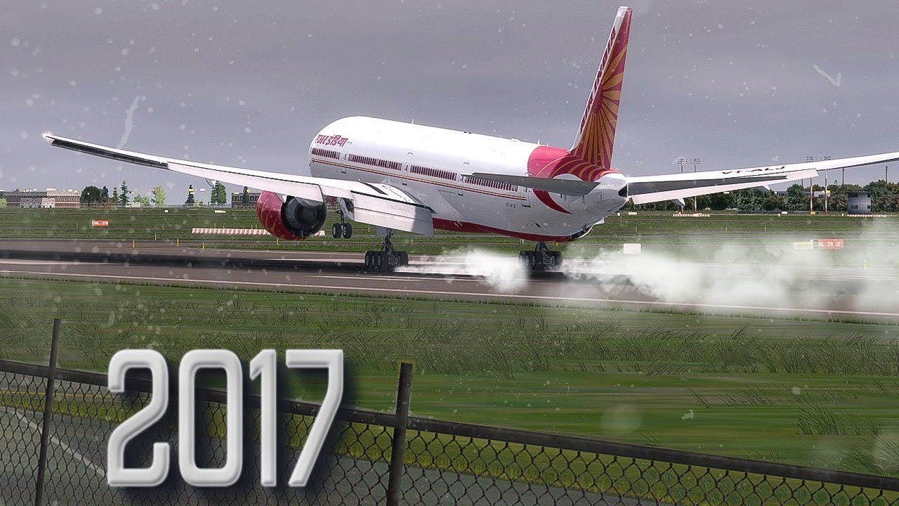 New Flight Simulator 2017 | Turbulent Landing with Severe Turbulence [P3D 4.0 - Ultra Realism]