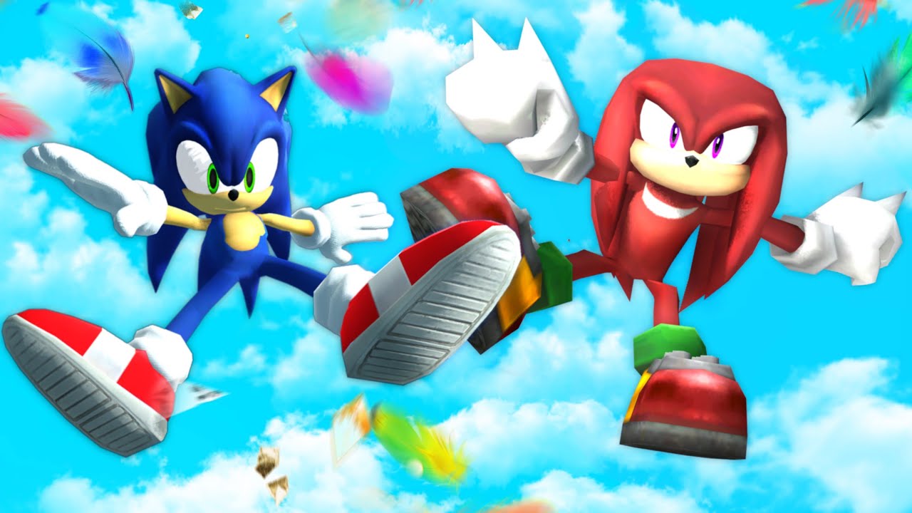 GMOD • Sonic and Knuckles Part 2 • Legendary Ragdolls [Jumping, Slides]