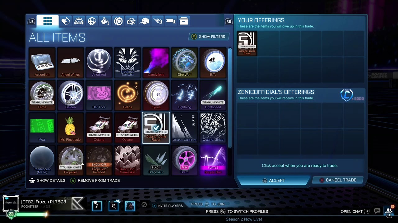 Insane trade with Zenic Official