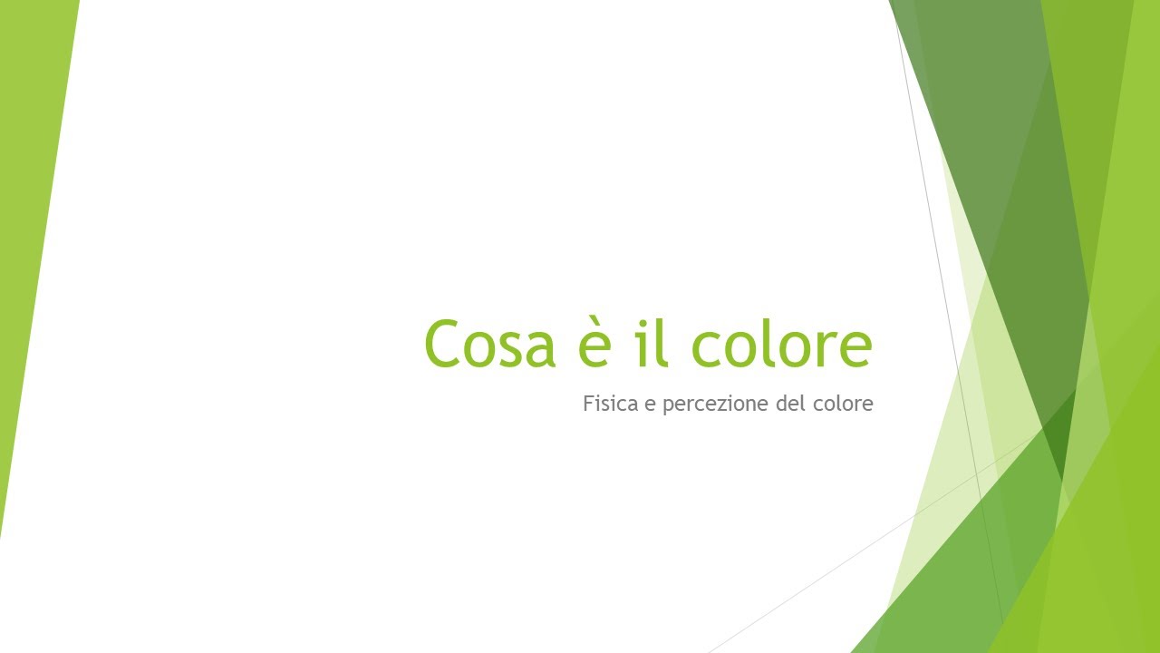 Cosa è il colore