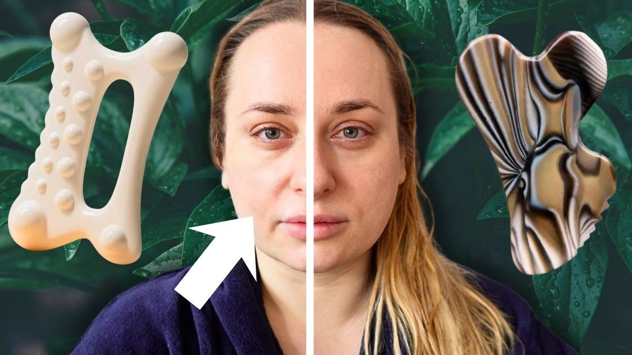 TESTUJĘ masaż na podbródek WYSZCZUPLENIE TWARZY  🤍 PRZED I PO! 🤍 GUA SHA
