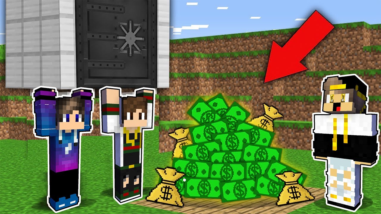 فلم ماين كرافت : سرقنا اكبر بنك في ماين كرافت (نهاية غير متوقعة و حزينة جدا)😱|MineCraft Movie