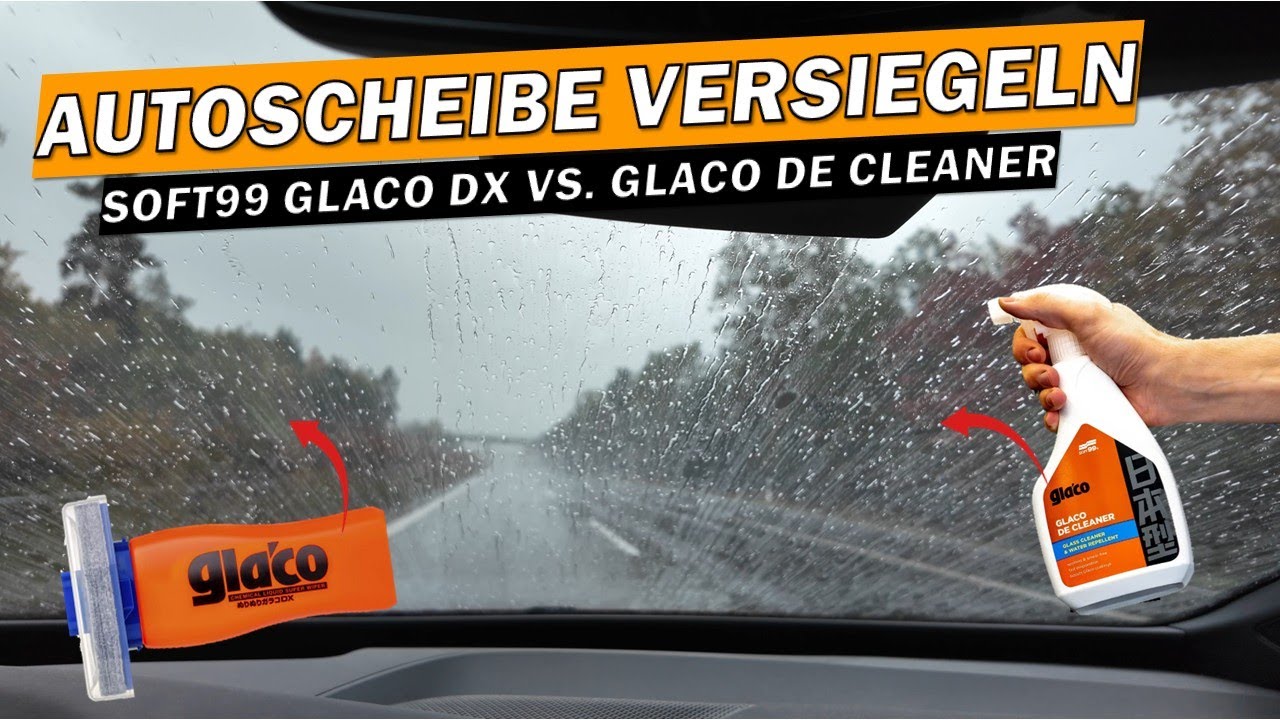 🚗 Wie schlägt sich der Soft99 Glaco De Cleaner gegen eine richtige Glasversiegelung? Der Regentest!