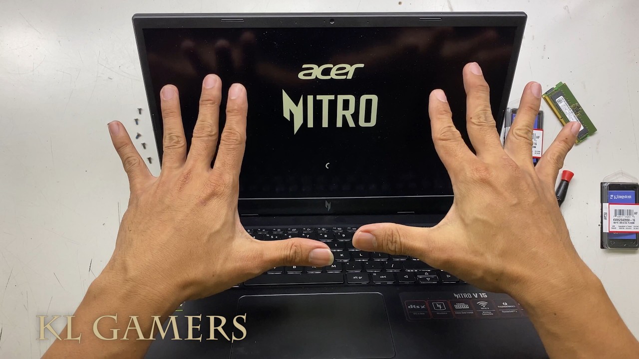 acer Nitro V15 Gaming Laptop ANV15-51-57NC disassemble upgrade RAM