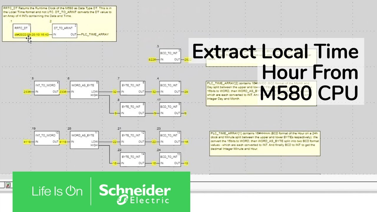 M580 Time Clock Synchronization with PC | Schneider Electric Support