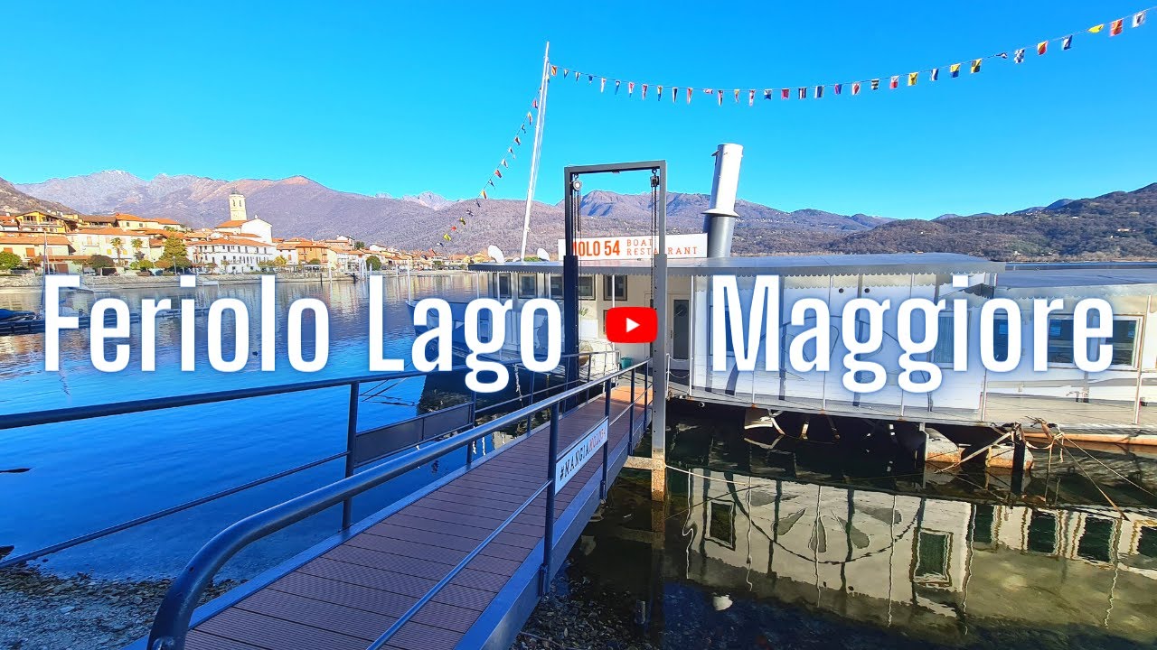 Cute Town Feriolo Italy in winter walking tour | Feriolo Lago Maggiore in inverno