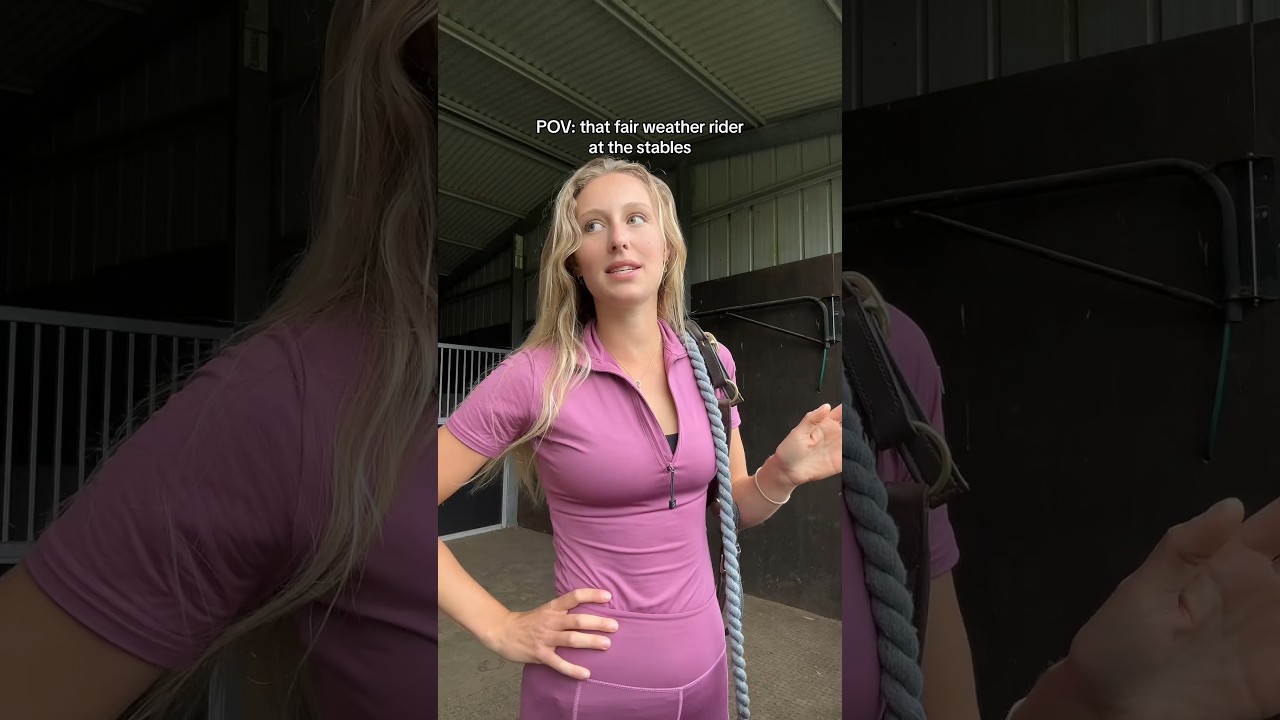 POV: that fair weather rider at the stables #horse #equestrianlife #horseriding #equestrian
