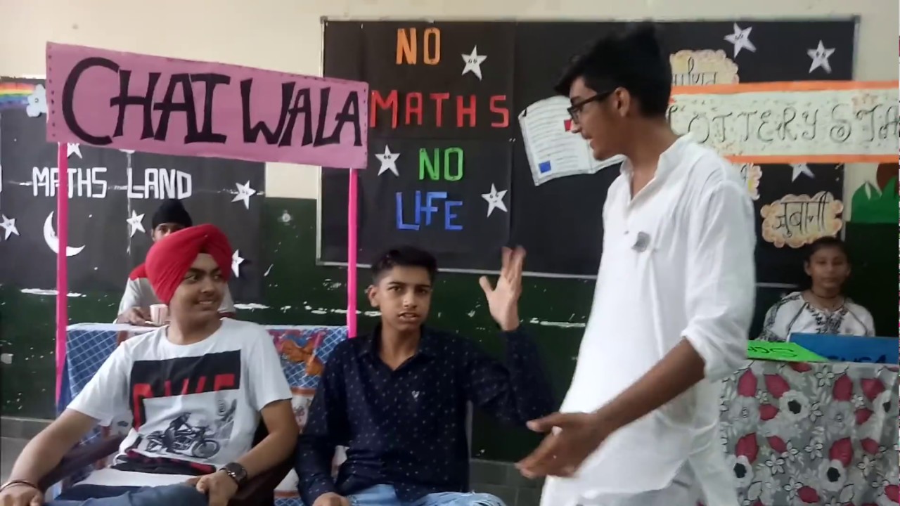 Maths skit or natak -Ganit ki kahani chandu ki zubani