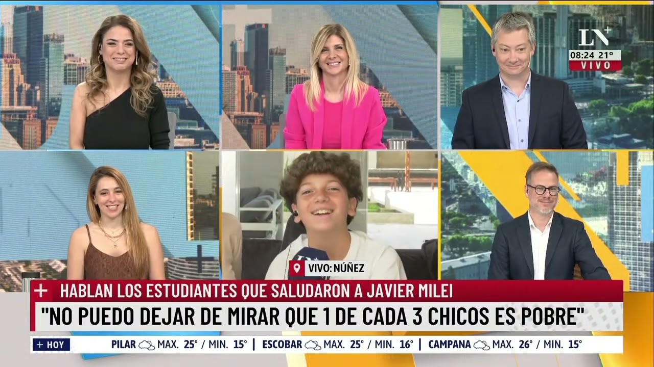 Hablan los estudiantes que saludaron a Javier Milei: 