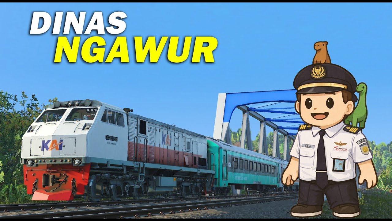 Dinas KA NGAWUR Random | Trainz Simulator Ramadhan Puasa Hari Ke 3