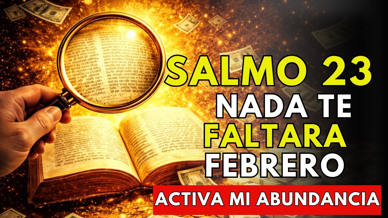 SALMO 23 EN LA PRIMERA SEMANA DE 2026 | NADA TE FALTARÁ TODO EL AÑO