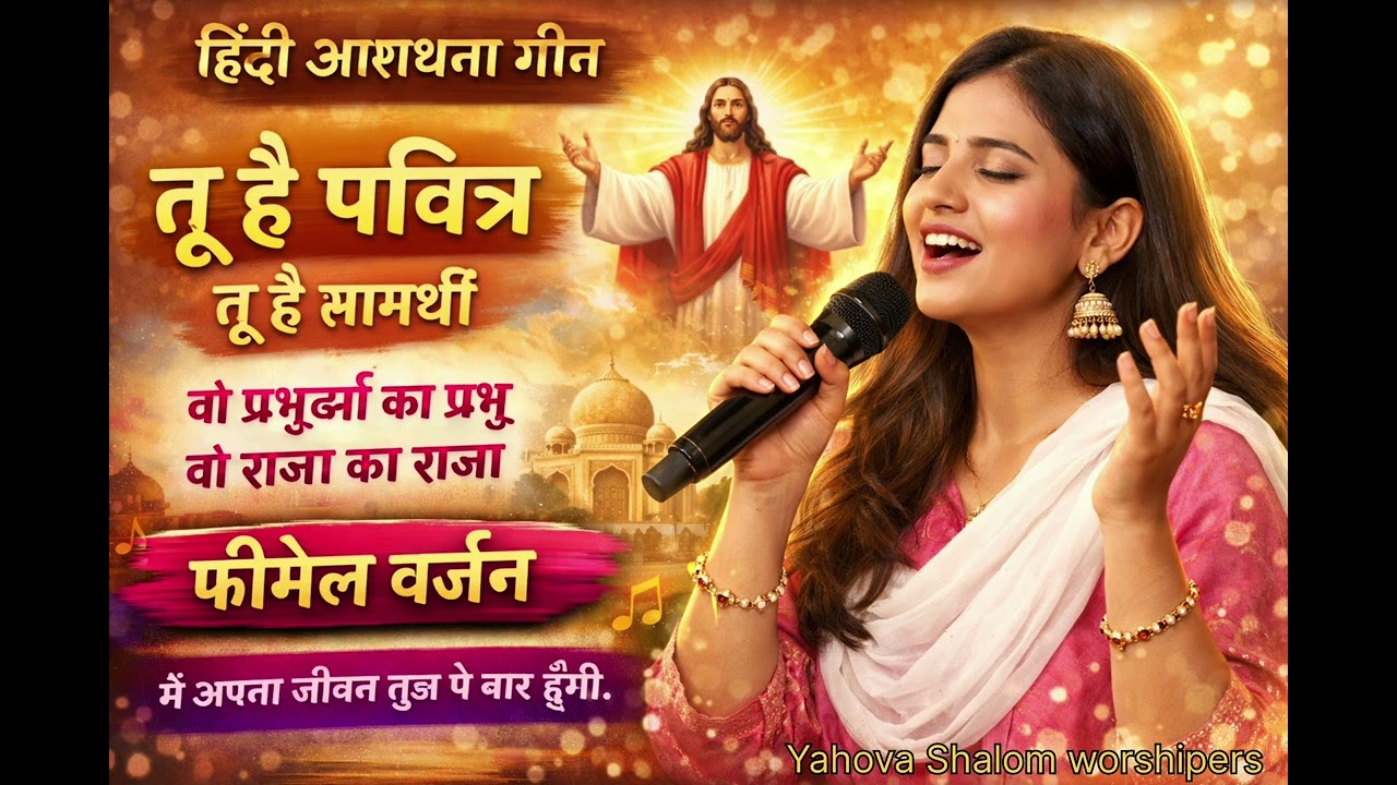 तू है पवित्र, तू है समर्थी परमेश्वर।। मसीह हिंदी भक्ति गीत।। Yahova Shalom worshipers।।
