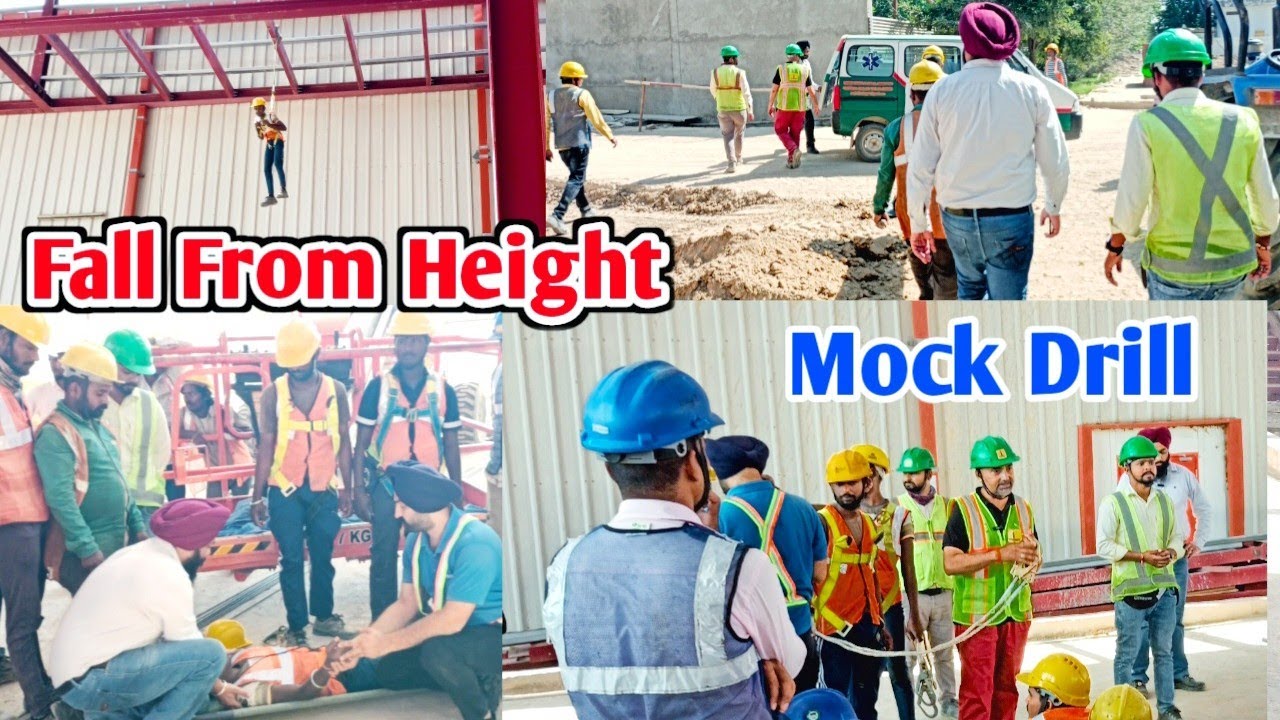 Fall From Height || Mock Drill || Must Watch || Safety Video || Work At Height || Height Work