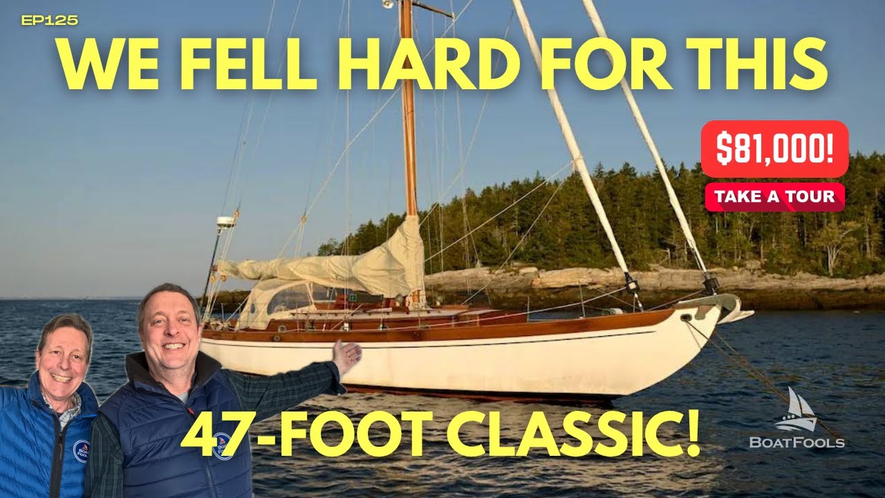 We Fell Hard for This 47-Foot Classic Sailboat! Eldredge-McInnis Cutter at $60k | TOUR