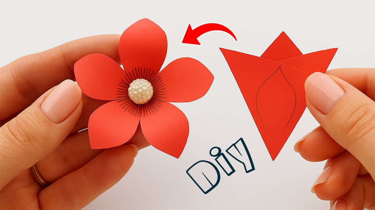 DIY Paper Flower That Looks So Real 💡| Anyone Can Make It!