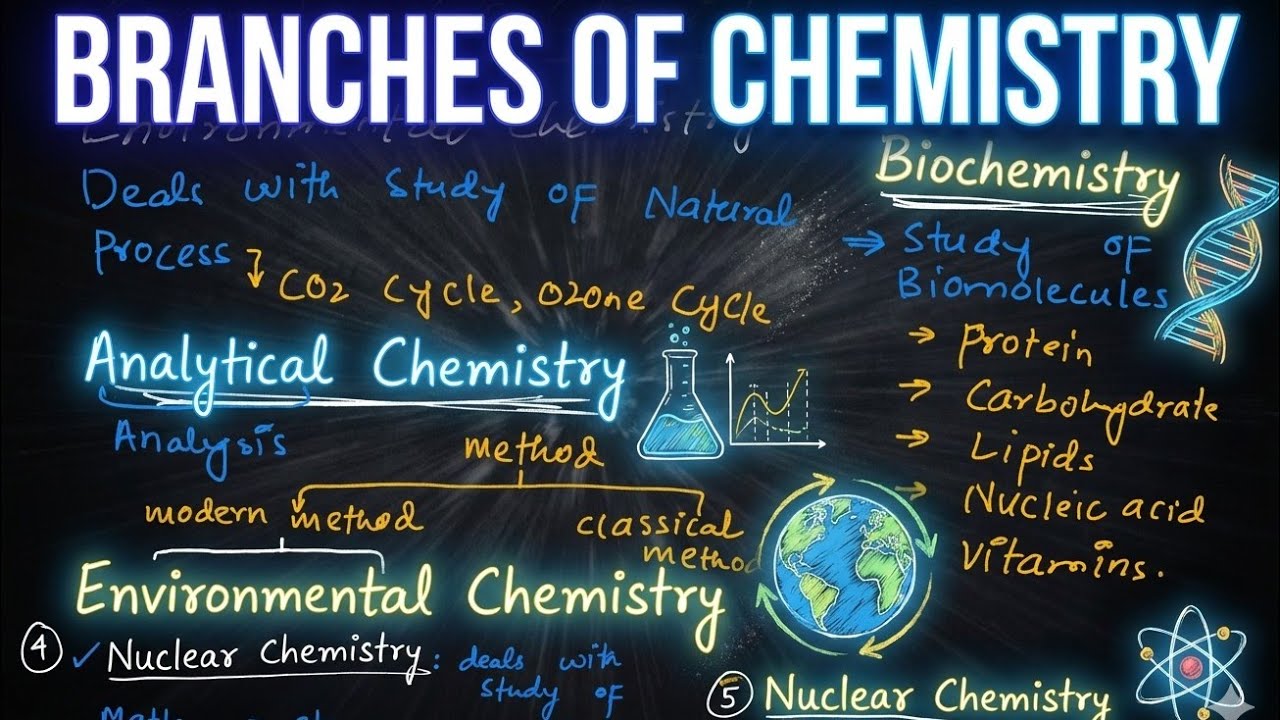 Branches of chemistry explained|Simplest Explanation ever before|Lecture 2|chapter 1