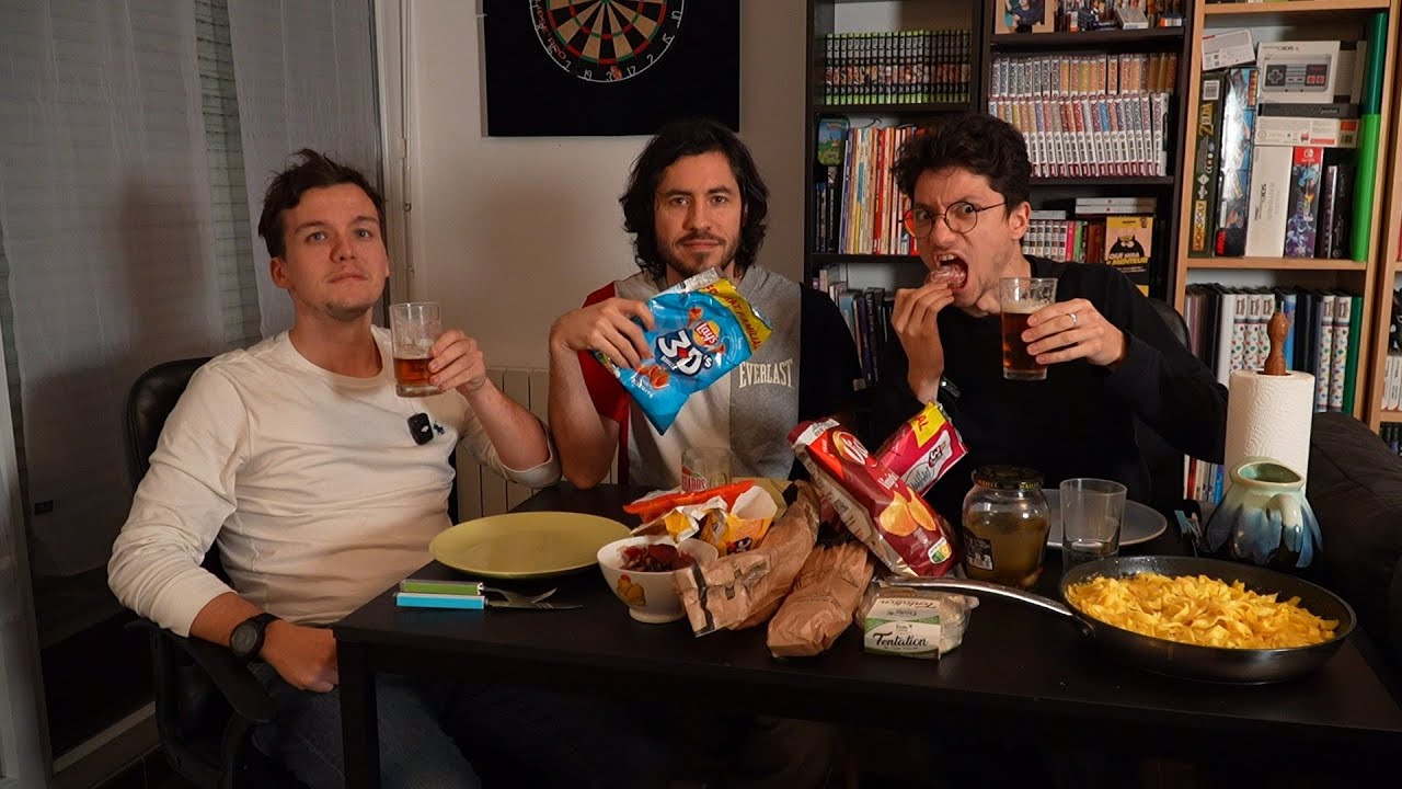 On mange les restes du week end avec Louis et François