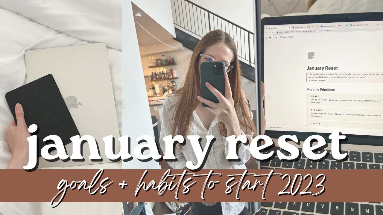 JANUARY RESET ROUTINE | goals for 2023, habits i'm building this year, resetting for the new year