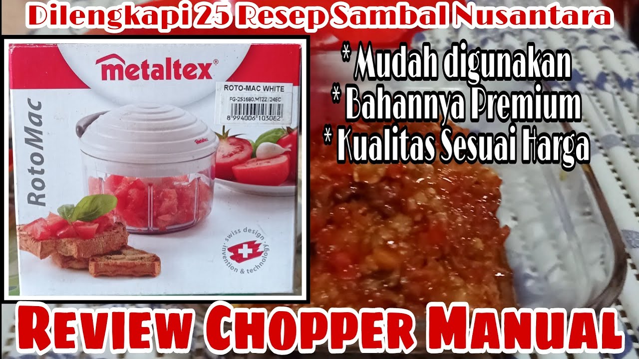 Review Alat Pemotong ( Chopper ) RotoMac Metaltex