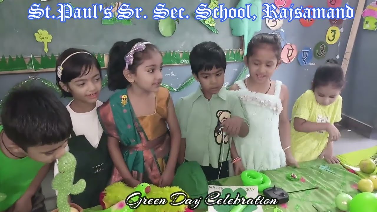 Green Day Celebration by KG Classes of St.Paul's Sr. Sec. School, Rajsamand