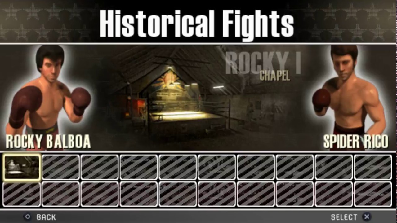 Rocky Balboa - PSP (PPSSPP) Rocky Balboa vs Spider Rico - Historical Fight