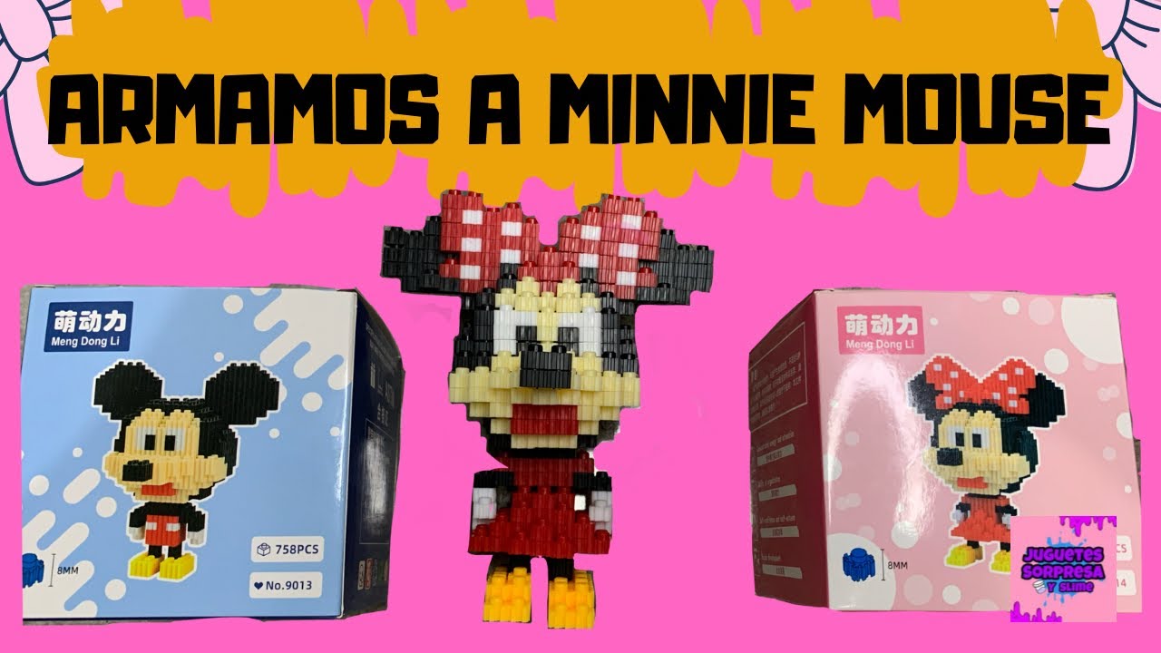 Armamos una MINNIE MOUSE de mini bloques !! 😱
