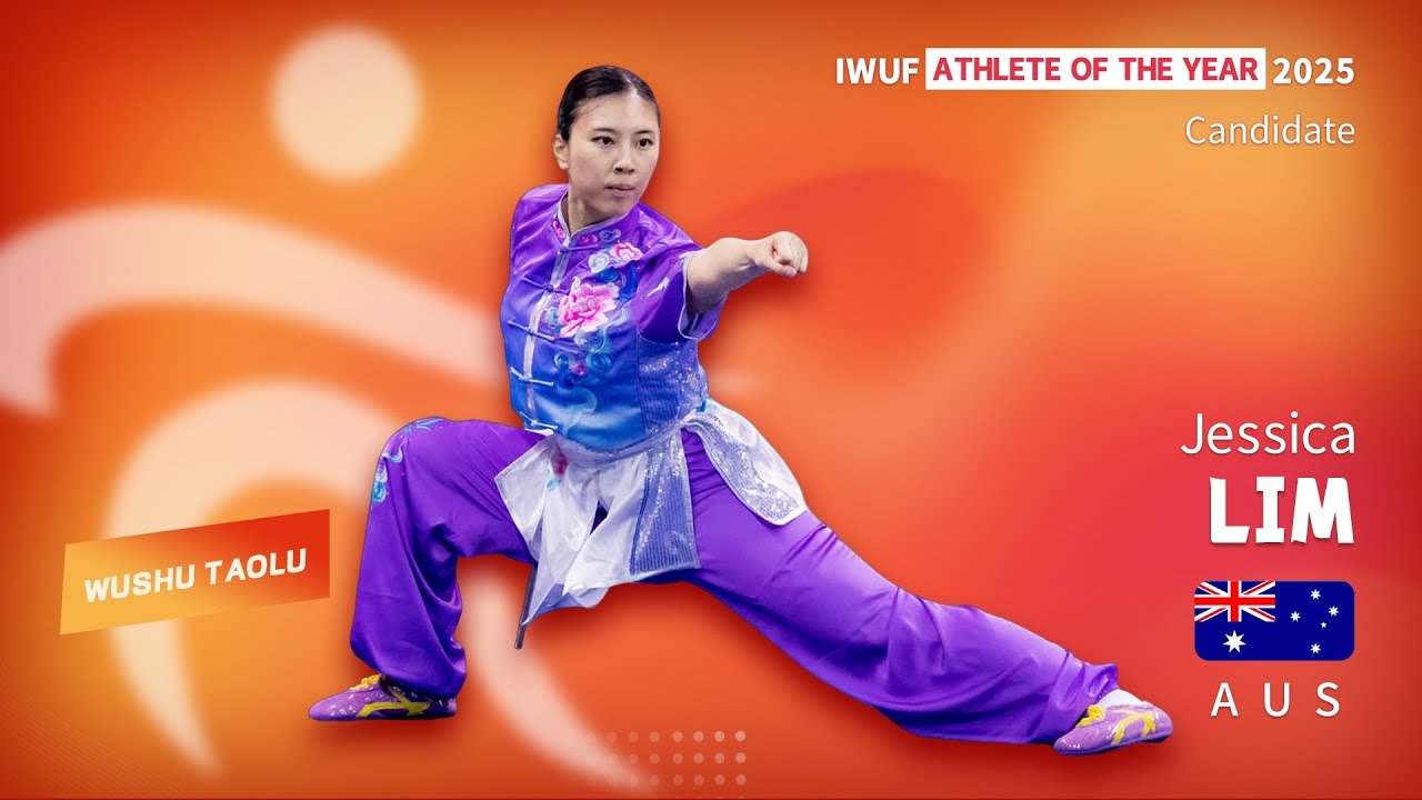 2025 IWUF Wushu Taolu Athlete of the Year candidate Jessica Lim (AUS)