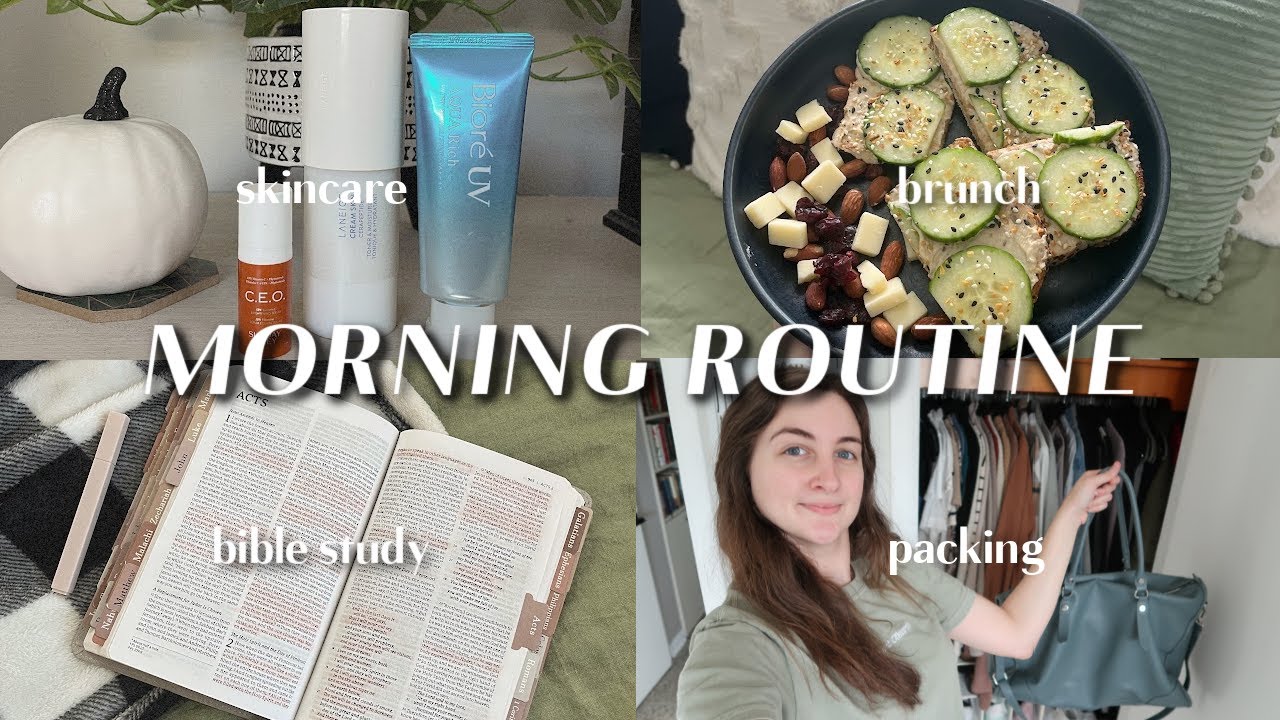 Christian Morning Routine | Bible study, Pack with me